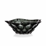 Bohemia Crystal Bohemia Footed Large Bowl Samba Grey Smoke 305MM