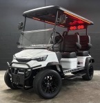 Dach Apollo Luxury Rugged Golf Cart White With Black Seats For