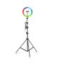 10 Tripod Rgb LED Soft Ring Light With 2.1M Portable Extendable Stand