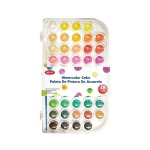 Bright Watercolour Paint Cake Set 48 Colours