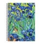 Van Gogh Irises Wire-o Journal 6 X 8.5   Notebook / Blank Book