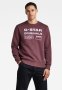 G-star Raw Originals Stamp R Sw - Vineyard Wine