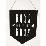 Kikki & Frankie Wall Plaques Boys Will Be Boys