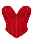 Heart Shaped Mesh Shaping Tube Tops Breathable Waist Trainer Tummy Control Lace Up Slimmer Top Women's Underwear & Shapewear