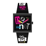 Pierced Edge Black Bioceramic Watch SO34B100