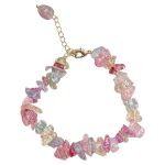 New Chinese-style Colored Natural Stone Crystal Bracelet