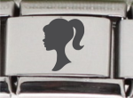 9MM Laser Italian Charm - Barbie