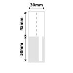 NB575 - - K2 K3 - 30X45+50MM - 300 White Cable Labels