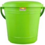 Gold Sun Green Plastic Bucket & Lid 20L Colour May Vary