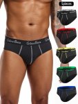 5PCS Brand Sexy Men's Briefs Polyester Fashion Comfortable Breathable Men's Underwear Briefs
