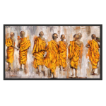 Black Framed Canvas: Monk
