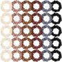 30PCS Small Satin Silk Scrunchies Bulk For Women Thin MINI Hair Ties Bands
