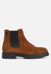 Tommy Hilfiger Casual Cleated Suede Chelsea - Brown