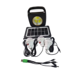 Ashcomonline 3 Solar Powered Emergency Home System LED Light 100W Solar Light Set