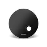 Evans Emad Reso BD22REMAD Black Resonant Bass Drumhead : 22