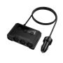 Car Cigarette Lighter Adapter & Charger 3-SOCKET 240W With Digital Display