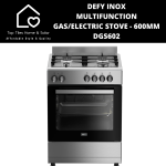 Defy Inox Multifunction Gas electric Stove - 600MM DGS602