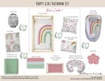 Cot Duvet Bedding Happy Girl Rainbow Set