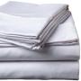 500 Thread Count Sateen Egyptian Cotton Flat SHEET - Silver - Super King 300 X 270CM