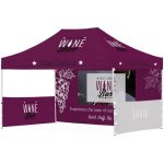 3M Ovation Sublimated Gazebo 4.5M 1 Long Full-wall Skin 2 Short Half-wall Skins