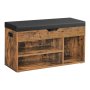 Valencia Shoe Rack Storage Bench Brown