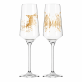 Ritzenhoff Pink Touch Prosecco Glass Set Hummingbird & Butterfly -