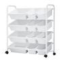 4-TIER Kids Steel-framed Toy Storage Organizer With 12 Plastic Bins