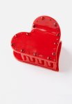 Lily Hair Claw - Red Diamante Heart