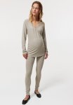 Mama Before & After Leggings - Beige Marl