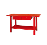 Workbench 2 Drawer 1500MM Red