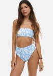 Brazilian Bikini Bottoms - Light Blue patterned