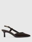 Camille Slingback Mid Heel - 40 Chocolate Brown