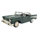 1957 Chevy Bel Air Scale 1:24 Diecast Vehicle Metallic Green