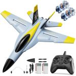 Deerc F18 4 Channel Rc Plane For Adults Remote Control Airplane Fighter Jet 2.4GHZ 6-AXIS Gyro Stabilizer Rtf Hobby Glider Aircr
