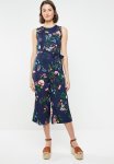 Wide Leg Jumpsuit - Navy