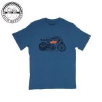 Kakiebos Mens Motorbike Tee - Deep Ocean - 5XL