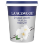 Lancewood Vanilla Flavoured Double Cream Yoghurt 500G