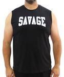 Mens Printed Savage Vest - 8XL Black