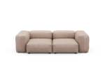Two Module Sofa - Leather - Stone - 230CM X 115CM