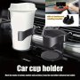 Adjustable Vehicle Cup Holder With Dashboard Swivel Base Multifunctional Ac Vent Clip-on Drink Mount Plastic Material Universal Fit Beverage Holder