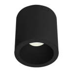 Aero Cylinder LED Surface Light - White Black - Black