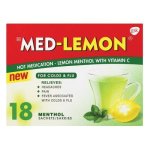 Med-lemon Hot Medication Lemon Menthol With Vitamin C 18 Sachets