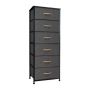 6-DRAWER Storage - Black