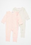 Cotton On 2 Pack Long Sleeve Zip Romper - Pinky gingham & Rainy Day gingham