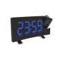 Digital Projector LED Display USB Fm Radio Alarm Clock-blue Light