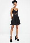 Sissy Boy Get Dressed: Strappy Skater With Lace Bodice - Black