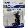 15-PIECE 3/8-INCH Black Gasket Pack - For Pipes Faucets And Gas Seals