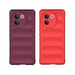 2 Units - HD Shockproof Case Compatible With Vivo V30E V30E - Red And Purple