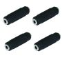 3.5MM Female To 3.5MM Female Stereo Audio Jack Adapter - Pack Of 4
