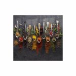 Decorative Glass Wall Tile 598 X 650 X 6MM Spices